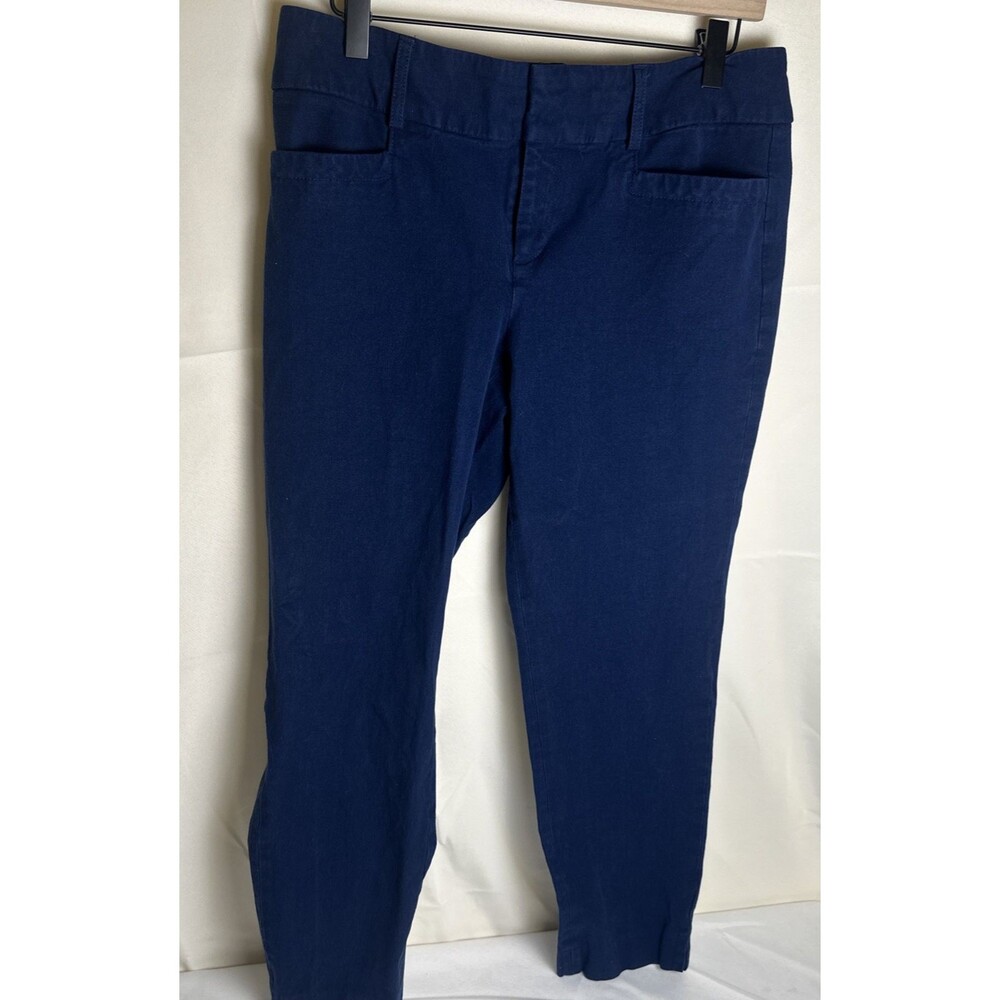 Banana Republic Navy Blue Jackson Fit Stretch Casual Ankle Pants Crop Women’s 10